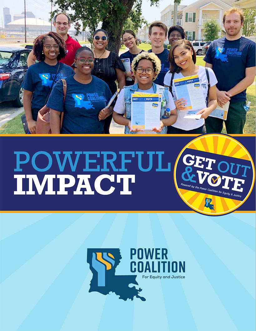Cover of the Powerful Impact Get Out & Vote Campaign 2019 Report