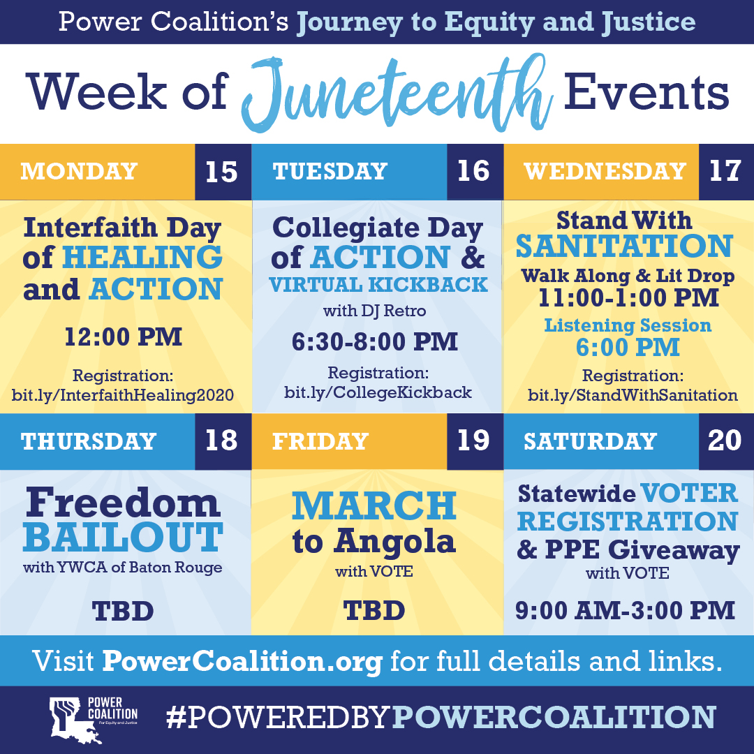 Celebrate Juneteenth Week with the Power Coalition for Equity and Justice 