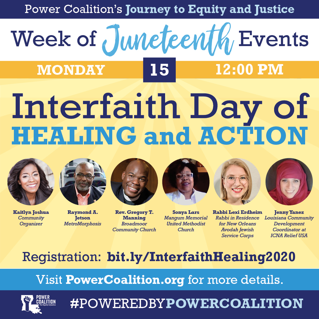 Power Coalition to Kick-Off Juneteenth Week with Interfaith Healing & Day of Action