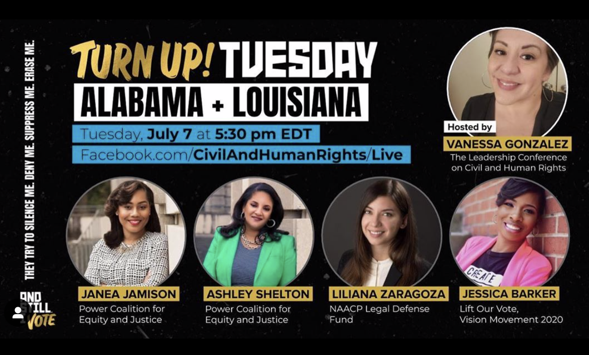 Turn Up Tuesdays to Confront Barriers to the Ballot Ahead of Primaries in Alabama and Louisiana