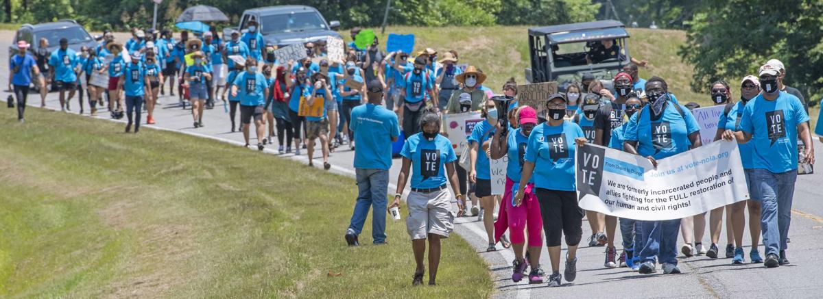 Juneteenth, remembered with march to gates of Angola