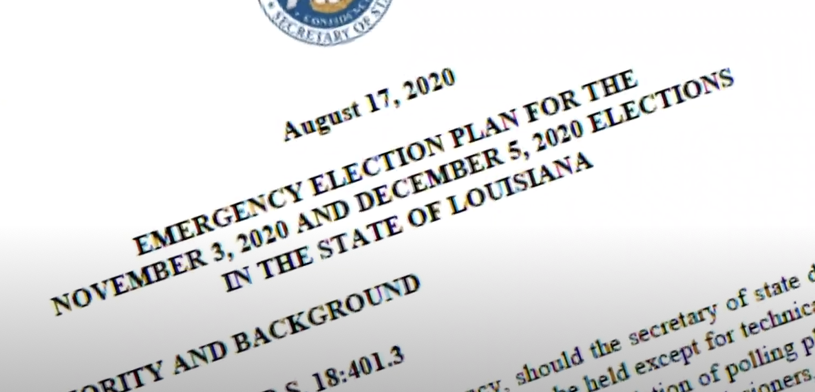 Louisiana could possibly hold November election with no special provisions for COVID-19