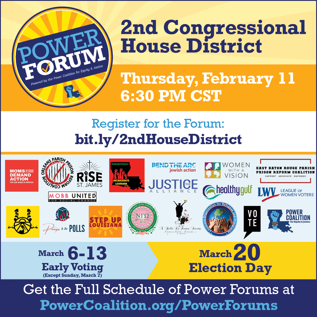 Power Coalition and Partners Host Congressional House District 2 Candidate Forum