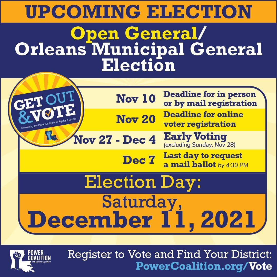 Open Primary/Orleans Municipal Primary Election October 9, 2021