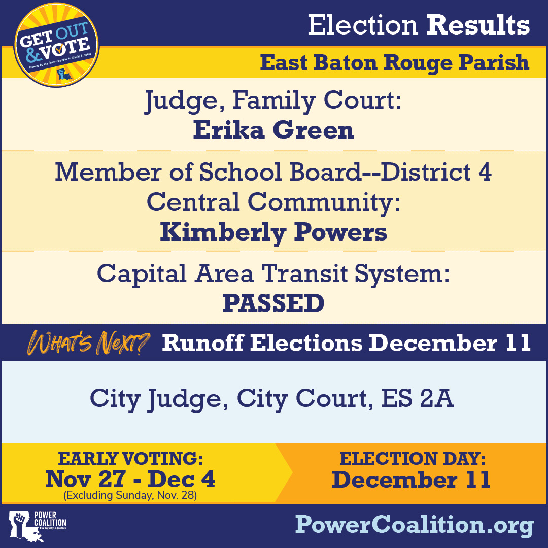 East Baton Rouge Election Results
