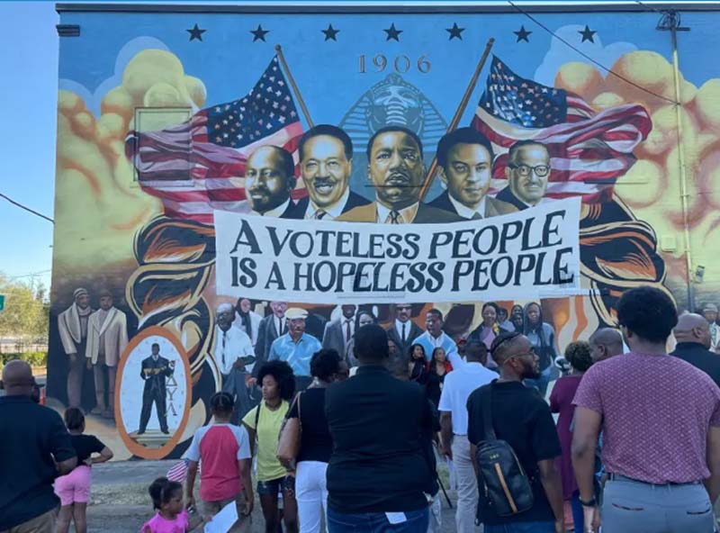Mural highlights deep history of voter engagement in Shreveport
