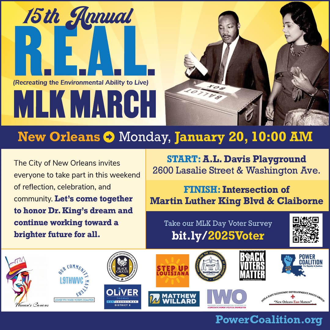 New Orleans 15th Annual REAL MLK March Power Coalition for Equity